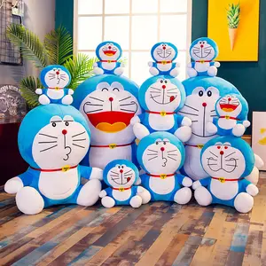 공장 직접 박제 캐릭터 애니메이션 인형 Jingdang 고양이 플러시 장난감 도라에몽 인형 귀여운 블루 지방 앤 푸 인형 선물 도매