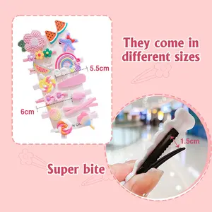 15 Pcs/set Kid Children Hairgrips Cartoon Pattern Barrettes Hair Accessories Gift Clip Claws Set