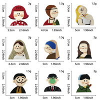Stock limité : 9 styles de patchs brodés de personnages célèbres, adhésifs au dos, pour décoration de vêtements de filles, à thermocoller