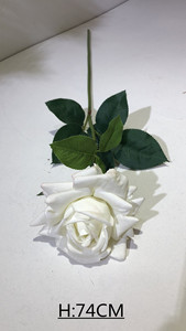 Rosa Artificial de tacto Real de alta calidad, Rosa artificial, Rosa <span class=keywords><strong>Alice</strong></span> Artificial, Rosa Louis Artificial para decoración de boda - Product Image 4