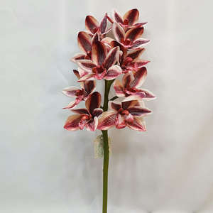 Fleurs artificielles en soie Sen Masine Real Touch, orchidées <span class=keywords><strong>Cymbidium</strong></span> pour centre de table, décoration de la maison - Product Image 1
