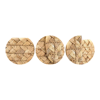 Panier suspendu en paille naturelle tressé à la main, organisateur de rangement mural tissé, vente en gros OEM, panier suspendu en paille