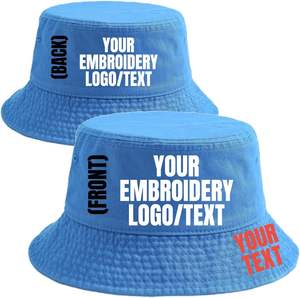 Chapeau de pêche pour hommes femmes casquette en coton chapeaux d'été personnalisés pour hommes femmes, casquette de soleil de plage réversible chapeau personnalisé - Product Image 4