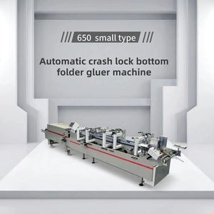 Mini-650G Small Automatic Lock Bottom <b>Box</b> Folder Gluer <b>Machine</b> <b>Box</b> <b>Making</b> <b>Electric</b> High-Speed 250M/min Cold Glue Wood Packaging - Product Image 1