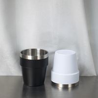 Gobelet miniature en acier inoxydable personnalisé de luxe avec logo pour cadeau d'affaires, pour enfants, pour eau/lait/café, avec emballage en boîte de couleur