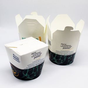 Caja Redonda para Llevar de 16oz 26oz 32oz con Impresión Personalizada, Caja de Papel para Comida China, Kebab, Doner - Product Image 5