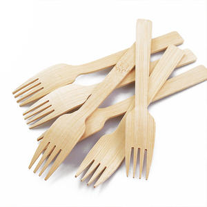 Penjualan terlaris 100% Biodegradable sekali pakai 170mm bambu sendok garpu Set-gaya mewah untuk pesta - Product Image 2