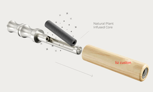 جهاز استنشاق خشبي للعلاج بالروائح لتهدئة التوتر والإقلاع عن التدخين، جهاز استنشاق بدون دخان بنكهات منعشة - Product Image 6