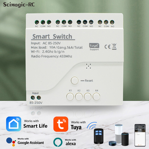 Hệ thống tự động hóa nhà giải pháp thông minh tuya Wifi cửa hệ thống nhà thông minh <span class=keywords><strong>RF</strong></span> không dây điều khiển từ xa tuya Wifi chuyển đổi thông minh 110V - Product Image 2