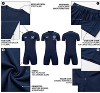 Kaos Olahraga Lencana Kustom 2026, Kaos Sepak Bola, Jersey Sepak Bola untuk Pria