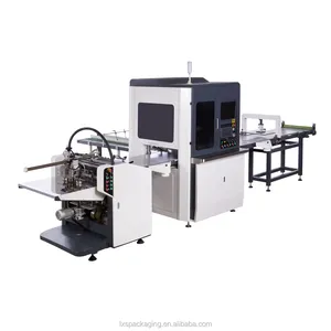 LS-450B Automatic Visual Positioning Rigid Box Making Machine Post-Press Equipment for Gift Shoe Jewelry Boxes
