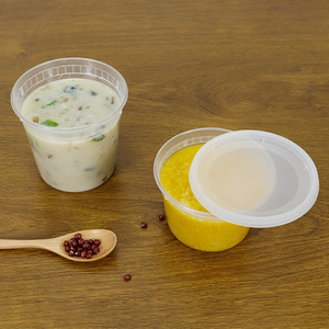 ชามซุปกลม8ออนซ์12ออนซ์16ออนซ์24ออนซ์32ออนซ์ฝาพับพลาสติก PP ใช้สำหรับบรรจุภัณฑ์อาหารออกแบบโลโก้ได้ตามต้องการ - Product Image 2