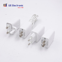 Adaptadores de Corriente Personalizados para Reino Unido, Australia, Estados Unidos y la Unión Europea, 10W 15W 24W 36W, 5V 1A 2A 3A, Fuente de Alimentación Médica Multiparamétrica