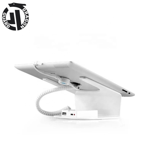 DRAGON GUARD Retail White Tablets PAD protection Security Alarm Holder Sensor