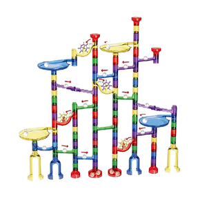 Venta caliente 122PCS DIY Construcción <span class=keywords><strong>Marble</strong></span> Race <span class=keywords><strong>Run</strong></span> <span class=keywords><strong>Building</strong></span> <span class=keywords><strong>Blocks</strong></span> Track Maze Rollo de plástico educativo Juguetes para niños - Product Image 2