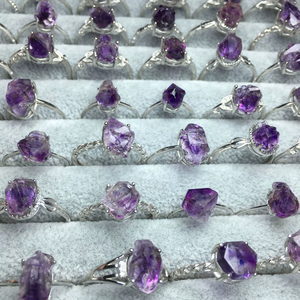 Аметистовое кварцевое кольцо-Золотая энергетическая Сфера целителя сувенир De Mariage с супер семью включениями - Product Image 2