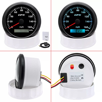 Compteur de vitesse universel pour camion, moto et tracteur 85 mm GPS 160 MPH avec jauge rétroéclairée marine