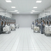 Séchoir industriel textile à vapeur électrique/gaz/GPL de 15 kg à 100 kg, machine à sécher le linge de 35 kg avec nettoyage à la vapeur, nouveau modèle