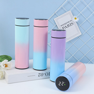 จอแสดงอุณหภูมิอัจฉริยะ, แก้วน้ำสแตนเลส 304 เก็บความร้อน, แก้วน้ำธุรกิจดีไซน์สร้างสรรค์ ปรับแต่งได้ - Product Image 1