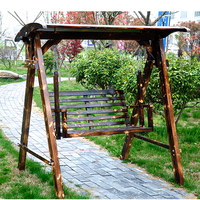 Balançoires de jardin en bois suspendues de luxe bon marché pour les vacances, les loisirs, 2 places, balançoires de jardin pour adultes, balançoires de patio en bois d'extérieur