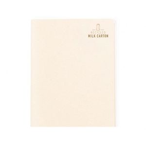 New Arrival Eco-Friendly Recycled Milk Carton Cover Notebooks Made Cardboard Aluminum Fabric Promotional Stapled Stitched Design - Product Image 4