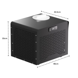 เครื่องทำความเย็นน้ำแบบพกพาขนาดเล็ก 0.5HP และ 0.8HP ระบบทำความเย็นสำหรับการแช่น้ำเย็นเพื่อการฟื้นฟูกล้ามเนื้อนักกีฬาหลังออกกำลังกาย - Product Image 5