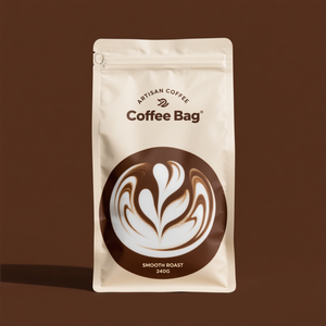 Sac à café personnalisé imprimé de 12 oz avec fermeture éclair et valve, couleur <span class=keywords><strong>Papa</strong></span> Re Coffee, <span class=keywords><strong>film</strong></span> Bopp/cpp, sac à fermeture arrière pour aliments gonflés - Product Image 1