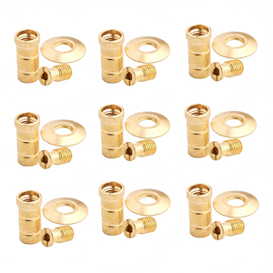 Fabrication personnalisée de précision en vrac laiton piscine ancre disque métal Durable utilisation extérieure piscine couverture de sécurité accessoires - Product Image 1