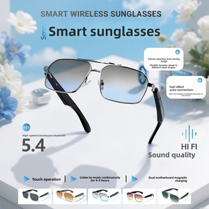 Gafas Inteligentes con IA, Encendido/Apagado Automático, Diseño <span class=keywords><strong>de</strong></span> Bisagra Metálica, para Escuchar Música, Traducción <span class=keywords><strong>de</strong></span> Conversaciones, Gafas Vestibles - Product Image 5