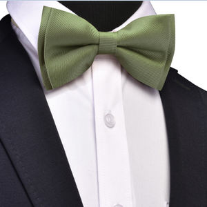 Noeuds <span class=keywords><strong>papillon</strong></span> pour hommes Paisley couleur unie auto-cravate <span class=keywords><strong>noeud</strong></span> <span class=keywords><strong>papillon</strong></span> ensemble mouchoir boutons de manchette soie fête de mariage classique avec boîte - Product Image 2