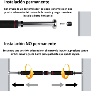 บาร์โหนติดผนังแบบพกพา ปรับระดับได้ สำหรับออกกำลังกายด้วยการดึงข้อและฝึกความแข็งแรงด้วยตัวเอง มีสินค้าในจีน - Product Image 6