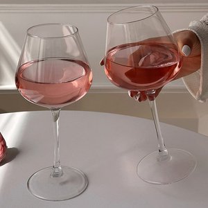 Verre à vin rouge bordeaux sur pied, de luxe léger, en cristal à large ventre, pour la maison, le bar, les mariages et les fêtes - Vente en gros - Product Image 5