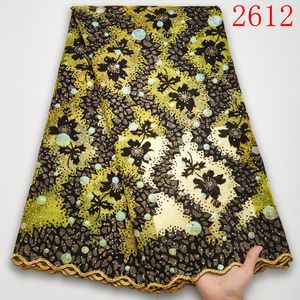 Tissu africain à paillettes en velours <span class=keywords><strong>français</strong></span>, dentelle, Tulle de haute qualité, pour femmes, collection 2021, nouvelle collection 2612 - Product Image 6