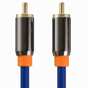 Câble audio numérique <span class=keywords><strong>coaxial</strong></span> professionnel FosPower tressé avec connecteurs plaqué<span class=keywords><strong>s</strong></span> or 24 carats] RCA <span class=keywords><strong>S</strong></span>/<span class=keywords><strong>PDIF</strong></span> Premium Mâle-Mâle - Product Image 2