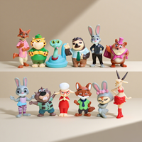 Vente en gros de mini-jouets en PVC représentant des animaux sauvages pour les machines à capsules Gashapon, les prix des parcs d'attractions