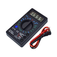 LCD Digital Multimeter DT-830B Mini Handheld Multimeter for Voltmeter Ammeter AC/DC 750/1000V Ohm Tester Meter With Probe