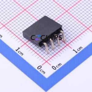 KH-2.54FH90-1X4P-H8.5 Pin Socket Bent Lead Through Hole,P=2.54mm Connector 1x4P 2.54mm Square Hole Right Angle Insert - Product Image 2