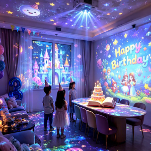 Projecteur interactif multijoueur pour les jeux d'anniversaire des enfants, les activités murales, les défis de groupe et les centres de jeux intérieurs - Product Image 1