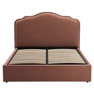 Lit de rangement moderne à plateforme hydraulique, sans sommier requis, tête de lit haute, simple, double, de luxe, <span class=keywords><strong>matrimonial</strong></span>, king size, avec vérin à gaz - Product Image 1