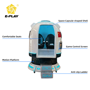 Simulador de Realidad Virtual E-PLAY Space Capsule, Cabina de Cohete VR, Máquina de Experiencia de Vuelo Espacial para Museos de Ciencia y Parques de Diversiones - Product Image 3