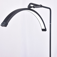 Nouvelle Lampe LED en Cristal Luna Lash Light 27 pouces, Lumière en Arc Demi-Lune Diamantée, Lampe Cils en Croissant avec Support pour Maquillage, Tatouage, Cils