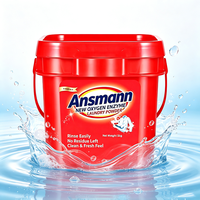Poudre à lessiver naturelle écologique Ansmann Oxygen Enzyme, seau de 5 kg, puissant détachant, détergent en vrac longue durée