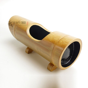 Bamboo Flower Vase Round Home Decorative Plant Pot Natural Material JH-01 - Product Image 4