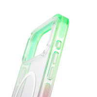 Étui de téléphone protecteur antichoc en TPU + acrylique magnétique en cristal sport multicolore de haute qualité pour les séries 17/16/15/14/13