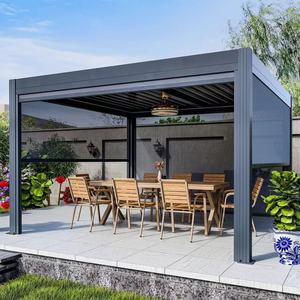 Pérgola Moderna y Popular de Aluminio para Jardín, Gazebo Metálico de Diseño, Pérgolas con Techo de Láminas para Exteriores - Product Image 5