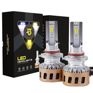 Three colors 3000K 4500K 6000K 12000 LUMEN S5 led bulb H7 H11 9005 9006 h4 cars led headlights