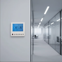 Termostato LCD de Pantalla Grande, Reloj Programable de Siete Días, Pantalla de Memoria de Energía, Protección de Baja Temperatura, Unidad de Control HVAC