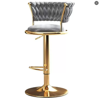 Chaise de bar moderne réglable en hauteur, tabouret de bar pivotant avec dossier, chaise de bar très confortable