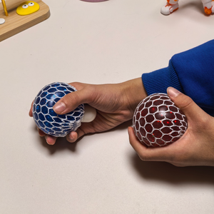 Juguetes Blandos, 12 Piezas, Pelotas de <span class=keywords><strong>Malla</strong></span> Multicolores, Flexibles, Antiestrés, Juguetes Sensoriales Unisex para Aliviar el Estrés - Product Image 3