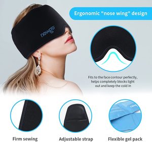 Chapeau de soulagement des migraines Pakcare, bonnet pour maux de tête, couverture complète à 360°, gel réutilisable, bandeau pour la tête, bandeau pour la tête - Product Image 3
